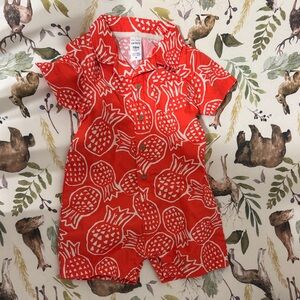 Carter's Red Pineapple Print Bodysuit